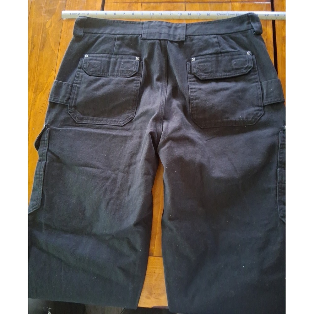 Duluth Trading Company Heavy Canvas Cargo Pants Workwear Mens 38x30 Black  EUC - Picture 5 of 5